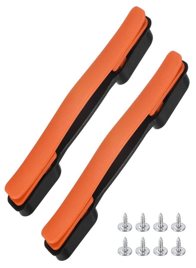 TIXIPEM Luggage Replacement Handle [2PCS] -Plastic Handle Grip Carry Strap with Screws for Suitcase & Luggage & Box Case - [Orange-8.5IN] Flexible Strap Grip Repair Parts - Image 1